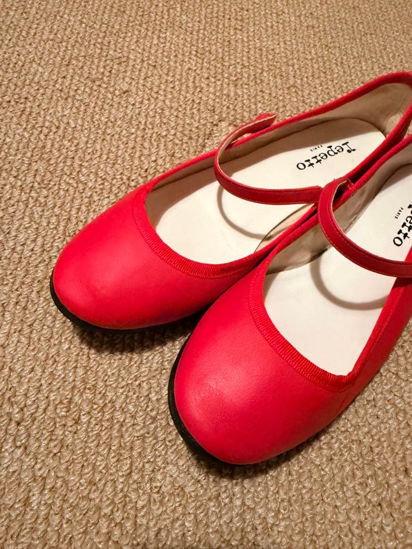 Repetto レッド バレエシューズ 39