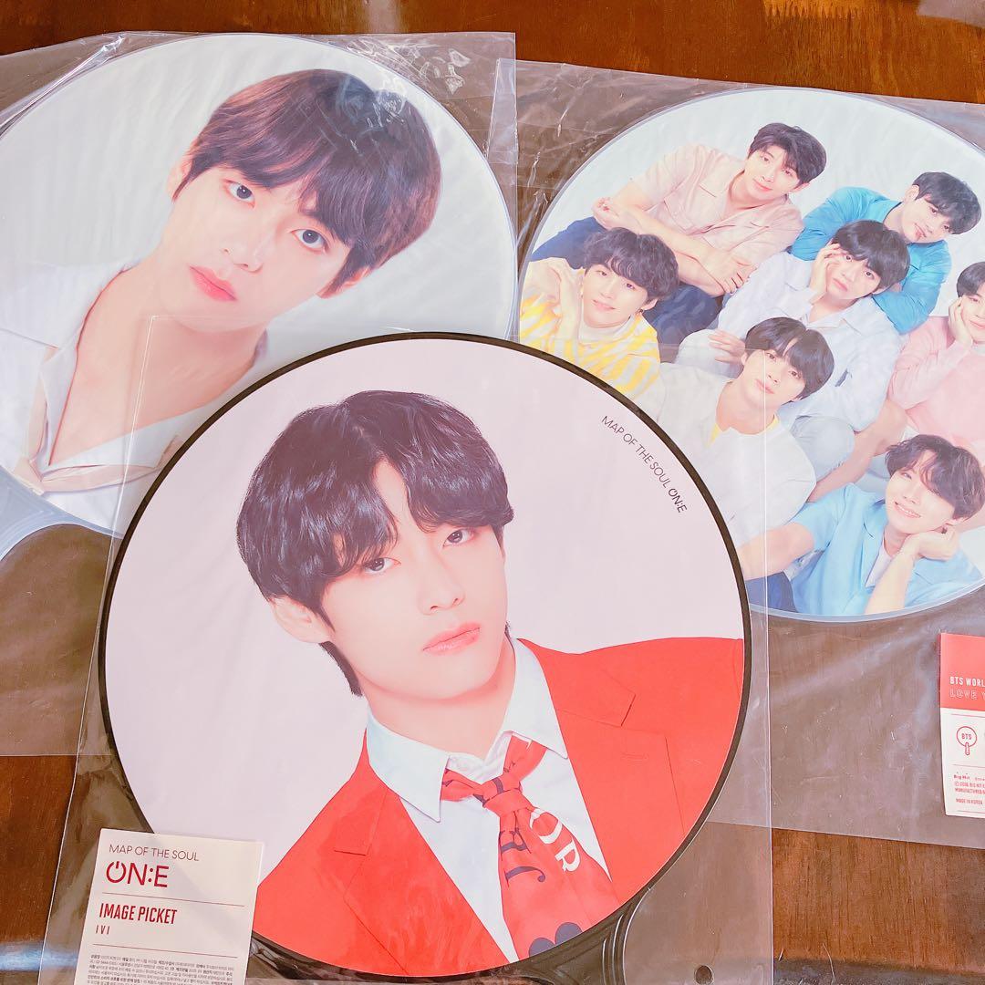 うちわ テテ テヒョン TATA 公式 グッズ BTS BT21 tinytan