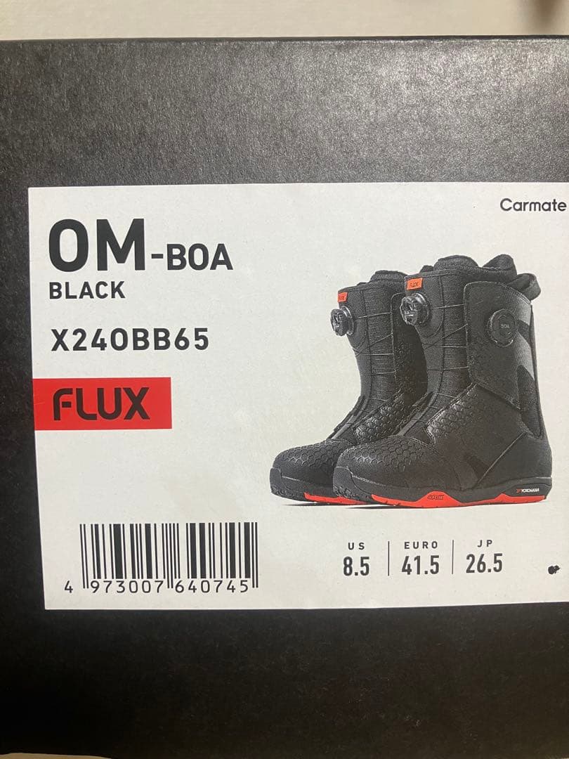 FLUX スノーボードブーツ ブラック　OM-BOA 26.5