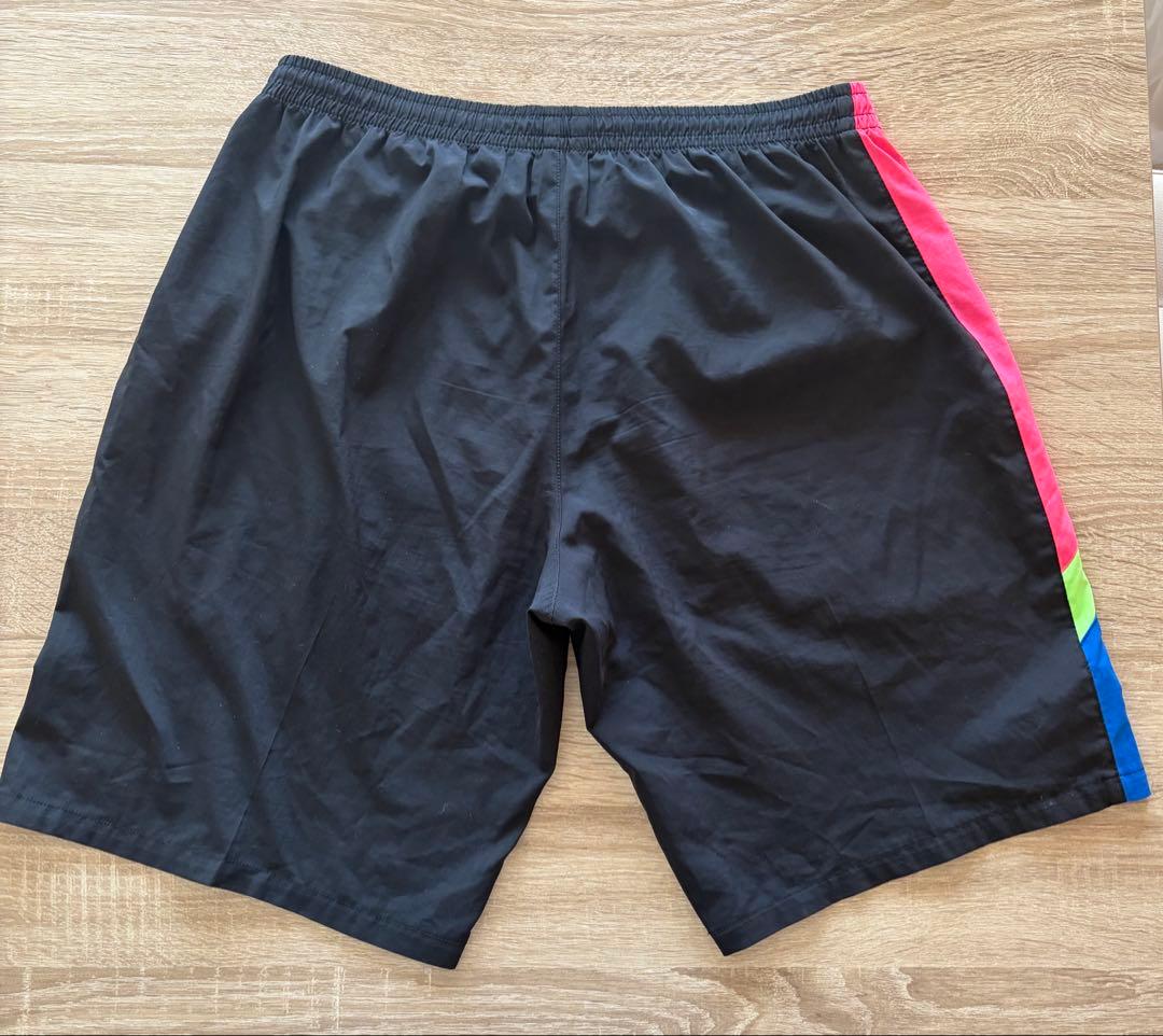 YONEX バドミントンパンツ 黒 ピンク/黄緑/青 レア（希少品）