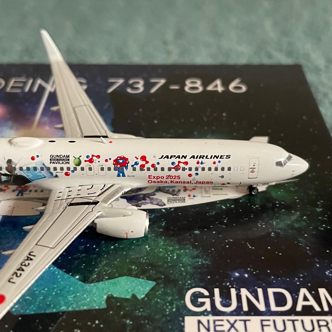 JAL 737-800 ガンダム EXPO JA342J ph 1:400