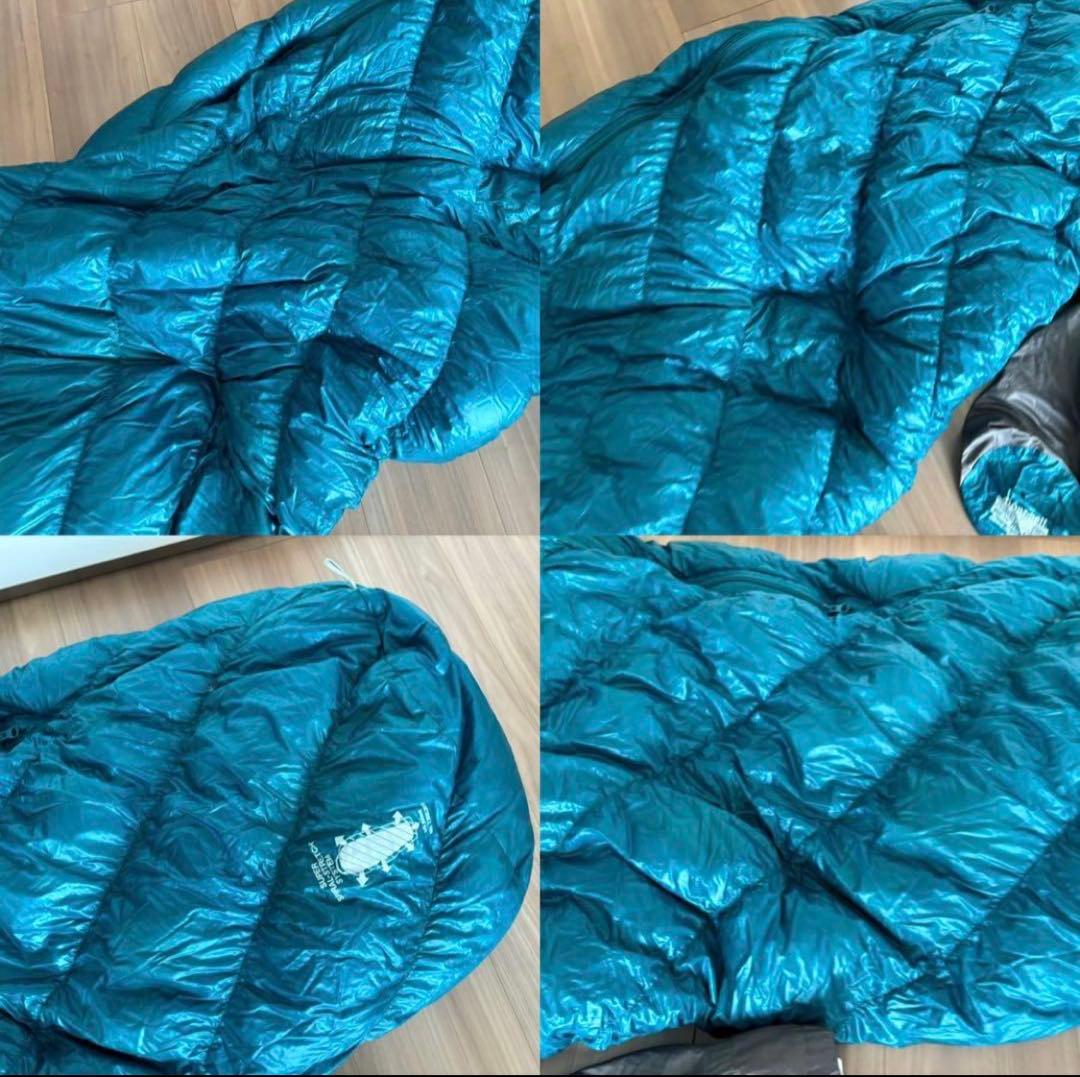 ★送料無料・美品★モンベル　ダウンハガー800 #3 ロング 左ジップ