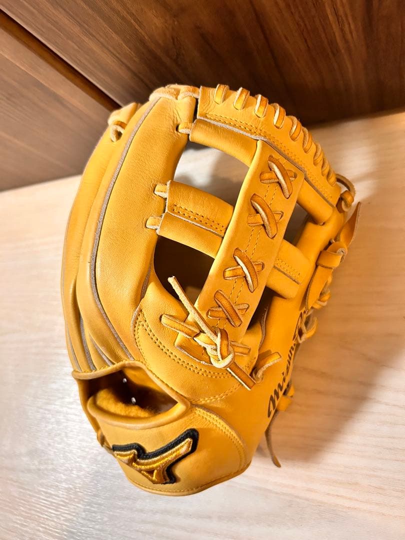 Mizuno プロモデル 硬式グローブ、グローブケース右投げ内野手用