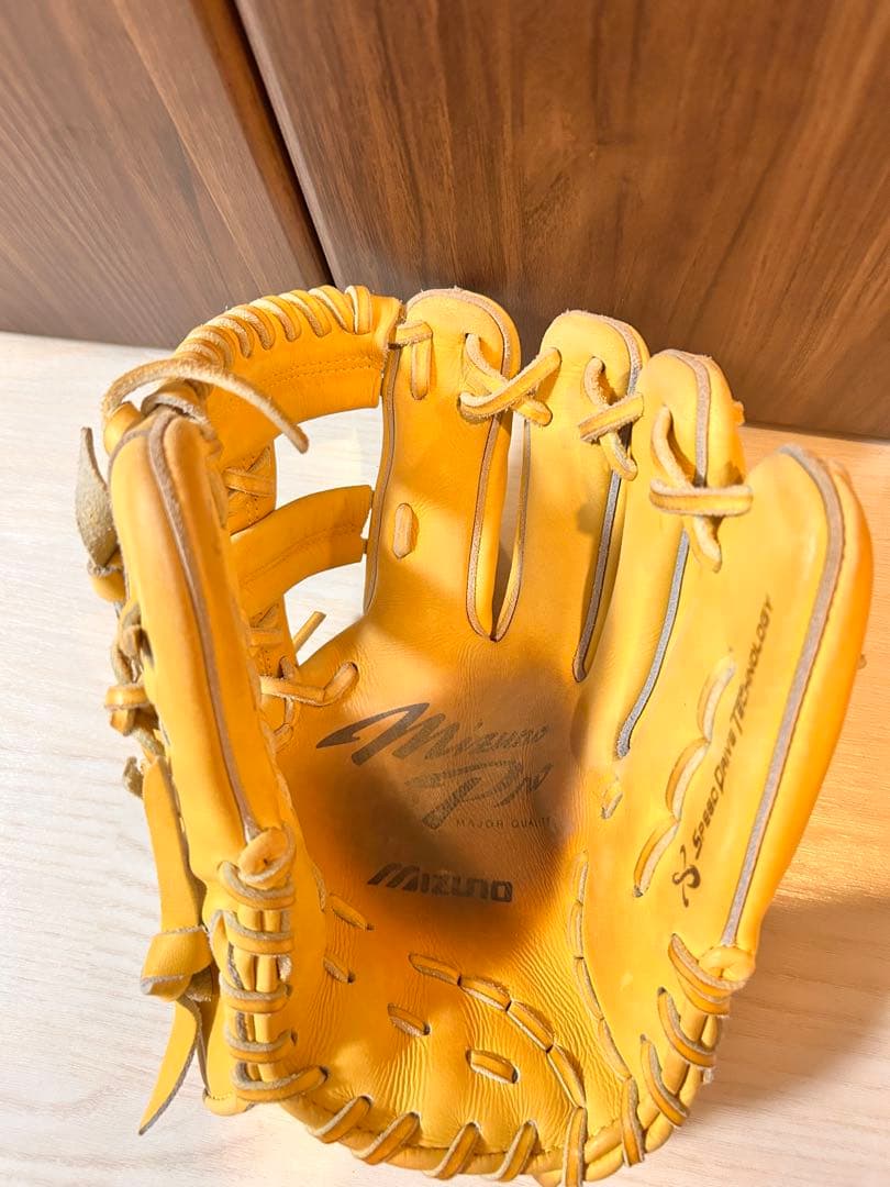 Mizuno プロモデル 硬式グローブ、グローブケース右投げ内野手用