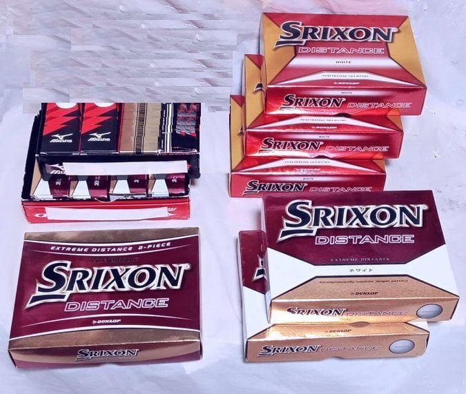Srixon Distance ホワイト 2ピース ゴルフボール 複数箱セット