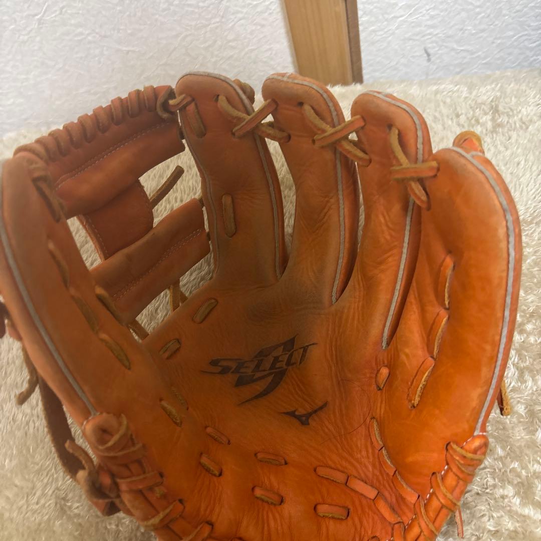 Mizuno セレクトナイン軟式グローブ オレンジ坂本モデル
