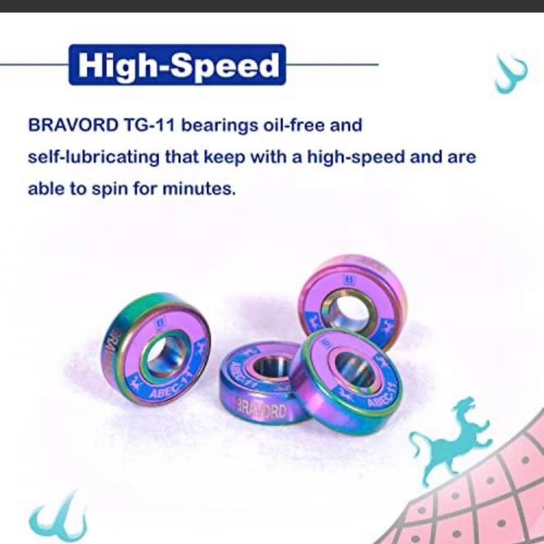 スケートボード ベアリング BRAVORD TG 11 クルーザー ロングボード