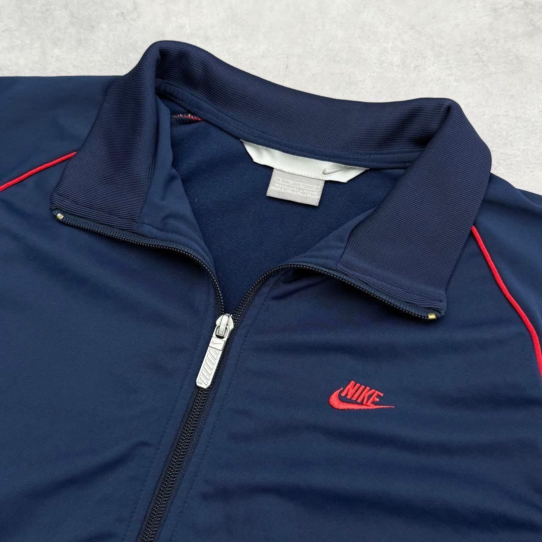 00s OLD NIKE ナイキ トラックジャケット L相当 ネイビー×ホワイト