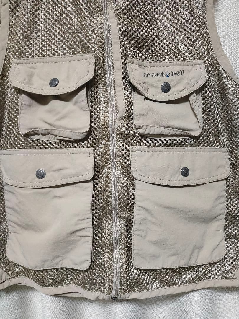 【極美品】モンベル メッシュ ベスト アウトドア