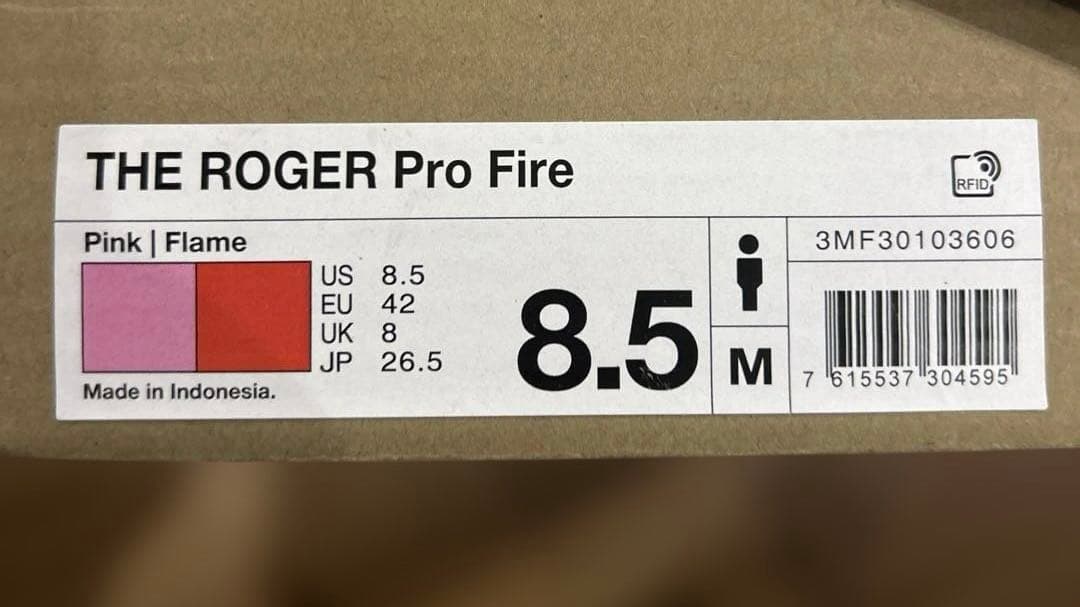 THE ROGER Pro Fire テニスシューズ ハードコート26.5cm