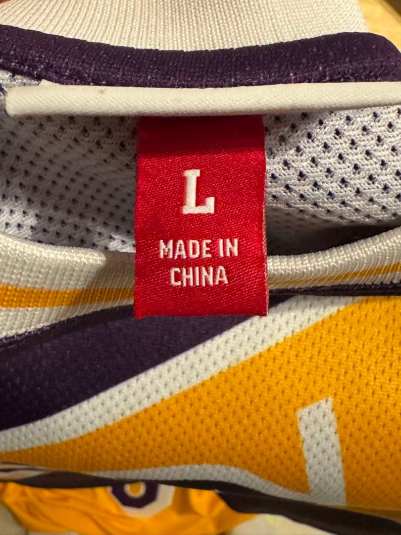 ミッチェル＆ネス レイカーズ ビッグロゴ ジャージ 紫 L NBA