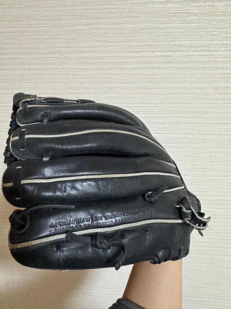 Mizuno ブラック 軟式グローブ 右投げ用