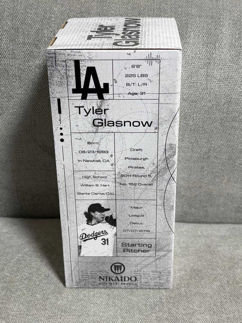ワールドシリーズ世界一！グラスノー投手 MLB ドジャース ボブルヘッド