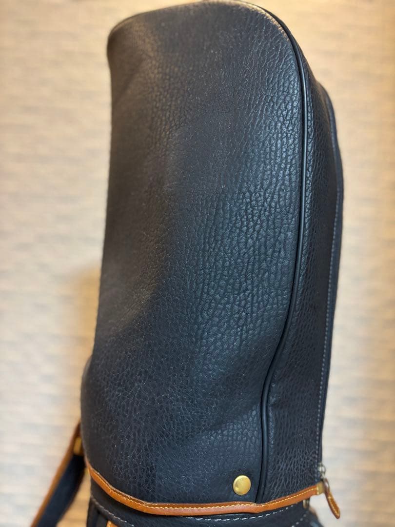 希少品 美品 HONMA ホンマ 本間 クラシック 本革 レザー キャディバッグ