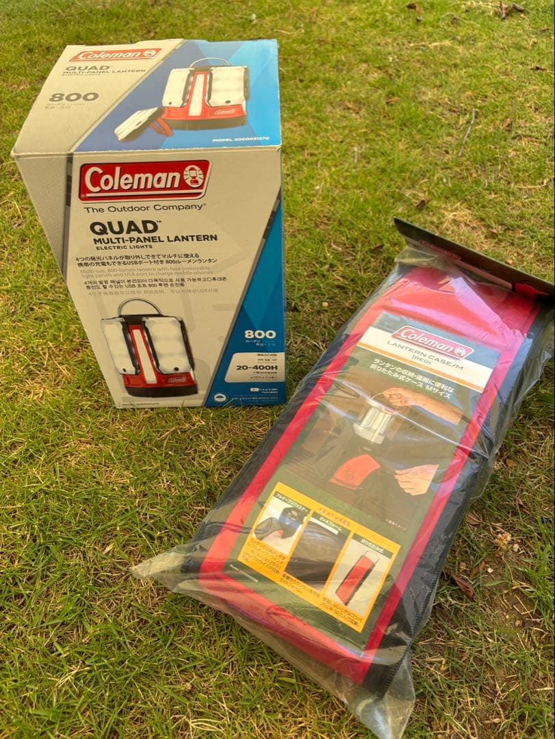 値下げ中！Coleman LEDランタン 収納ケース付き