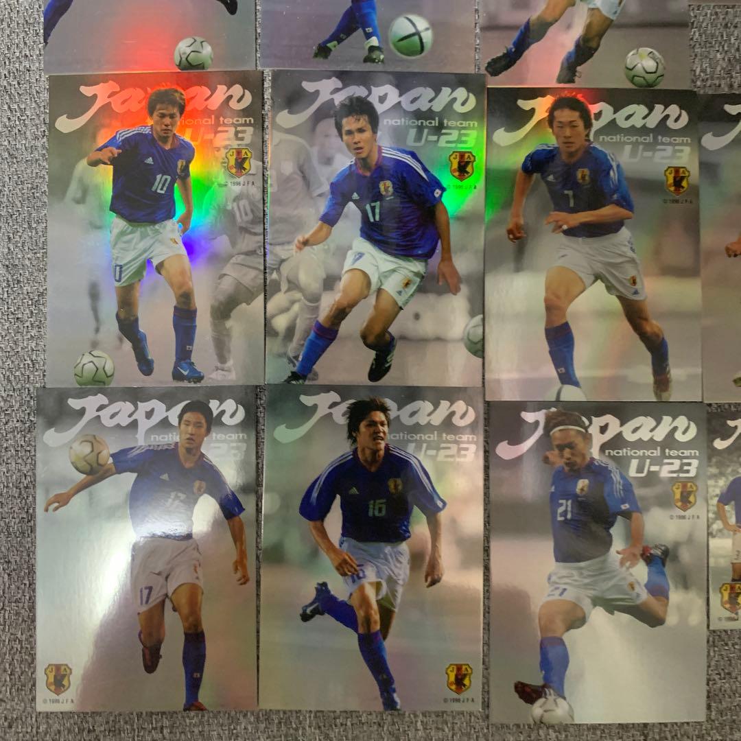 カルビ　Jリーグチップス　プレミア　アテネオリンピック日本代表セット　フォルダ付