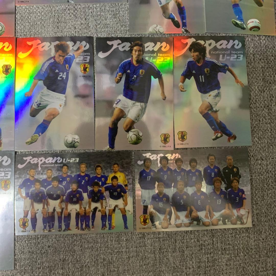 カルビ　Jリーグチップス　プレミア　アテネオリンピック日本代表セット　フォルダ付