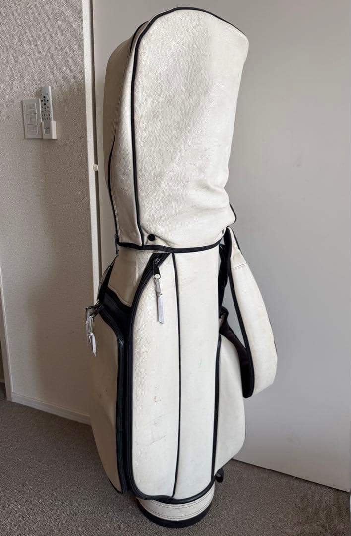 【BEAMS GOLF限定】JONES キャディバッグ レザー ホワイト