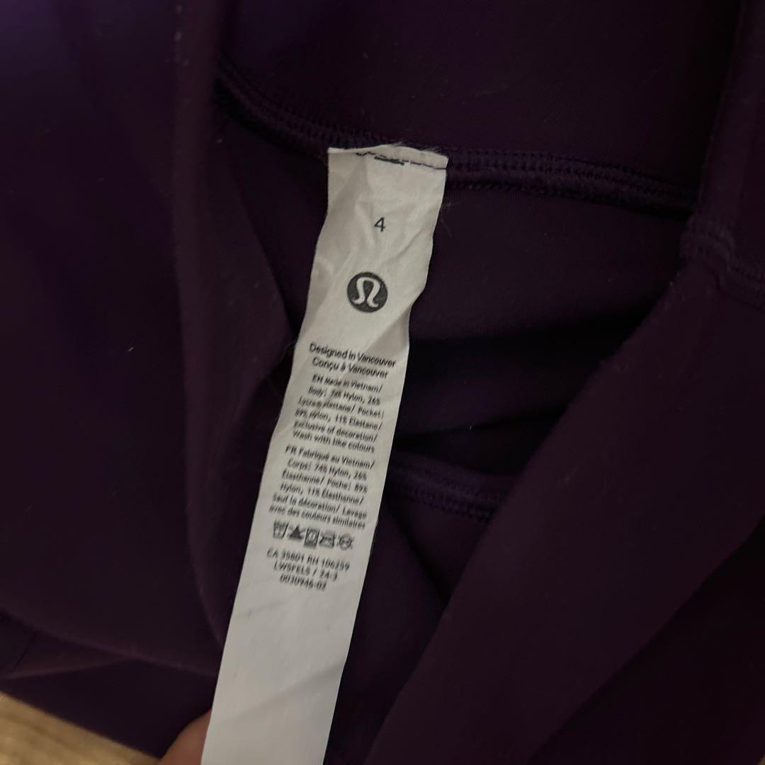 Lululemon パープル レギンス サイズ4