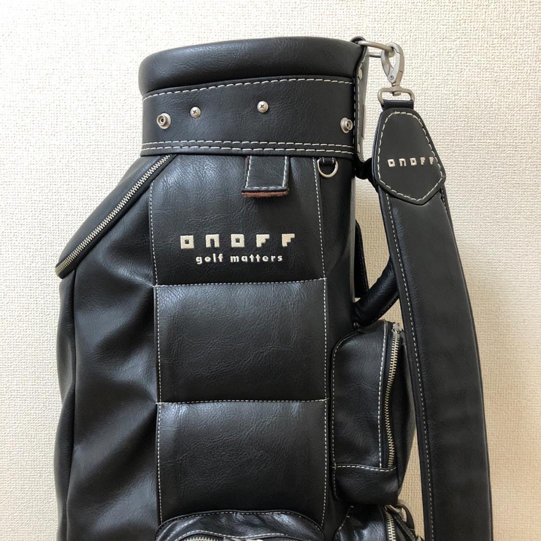 ONOFF オノフ ゴルフ キャディバッグ カート型 5分割 黒
