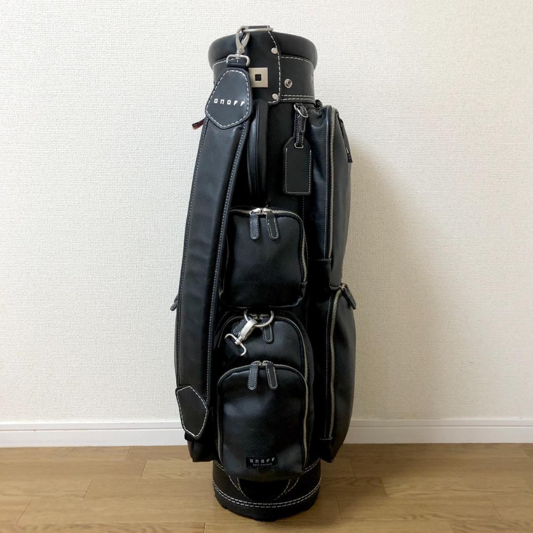 ONOFF オノフ ゴルフ キャディバッグ カート型 5分割 黒