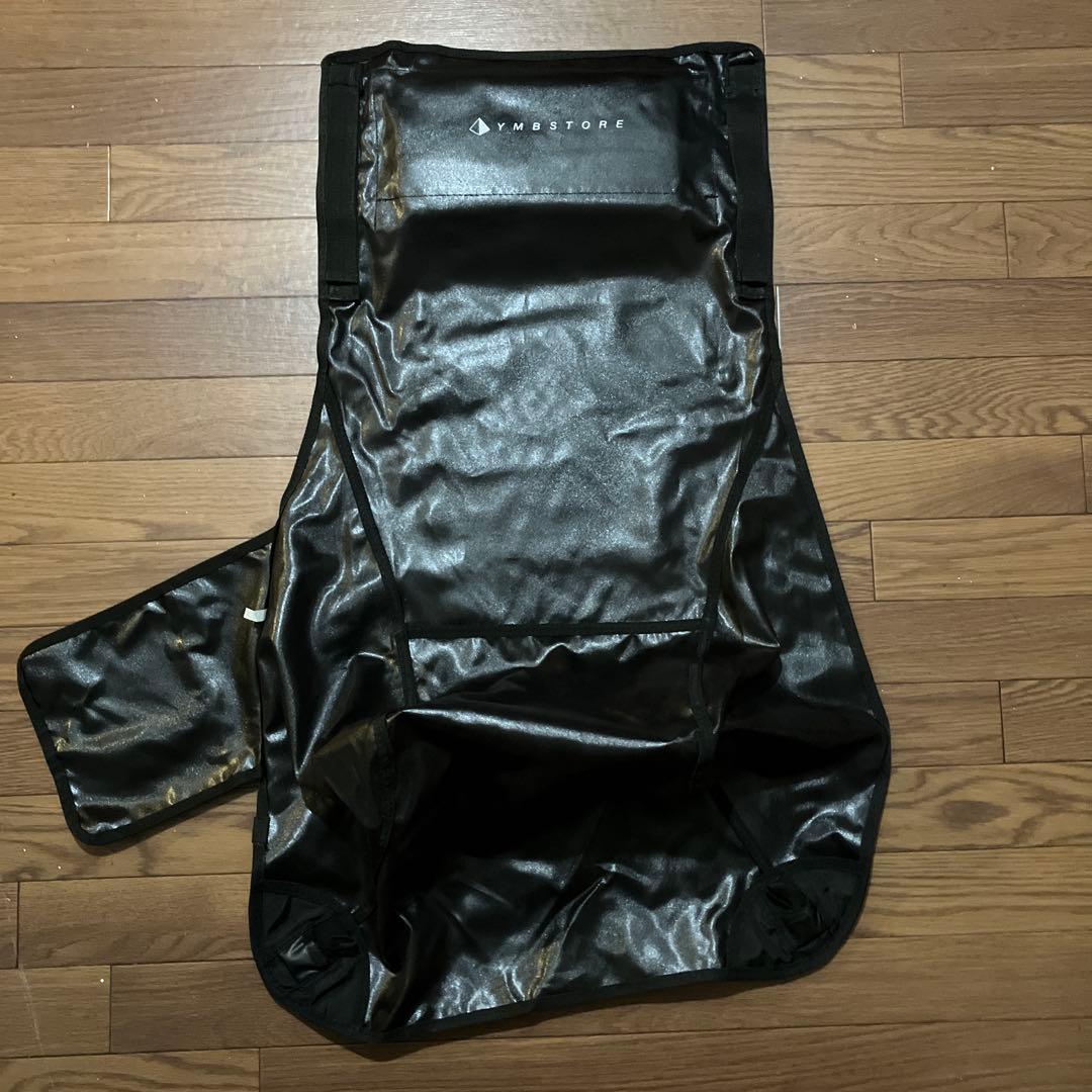 YMBSTORE 折りたたみ式アウトドアチェア ハイバック ブラック 2個セット