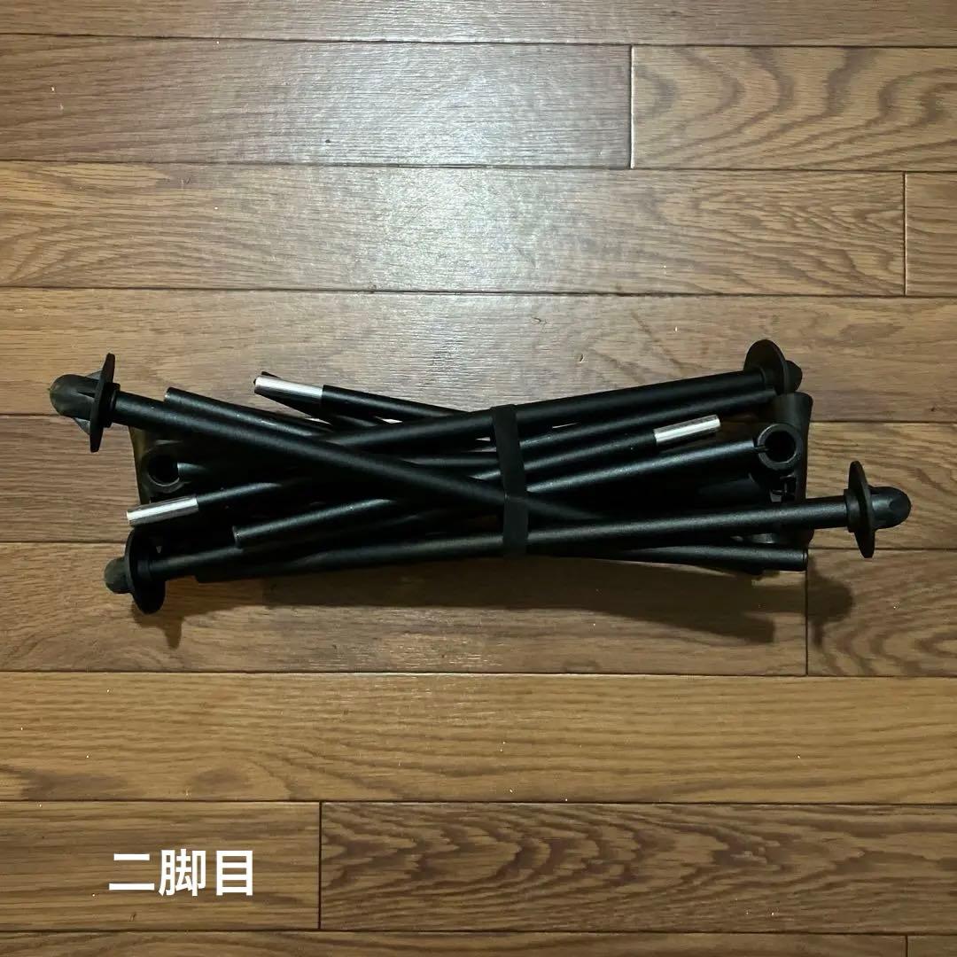 YMBSTORE 折りたたみ式アウトドアチェア ハイバック ブラック 2個セット