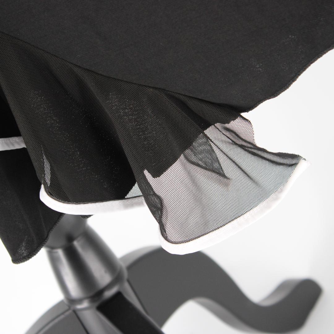 【美品 社交ダンス衣装】上下セット トップス スカート 黒 白 ホワイト