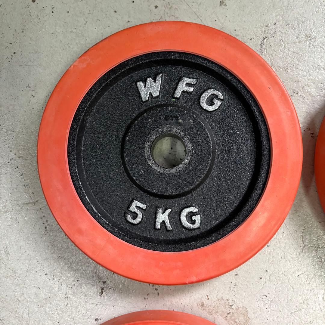 WFG ワイルドフィット ダンベル プレート 5kg×4枚 20kg ラバー付