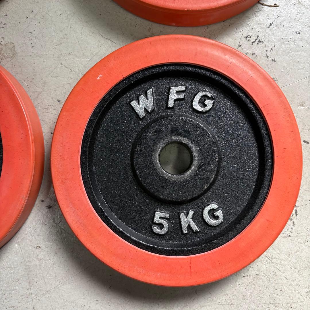 WFG ワイルドフィット ダンベル プレート 5kg×4枚 20kg ラバー付