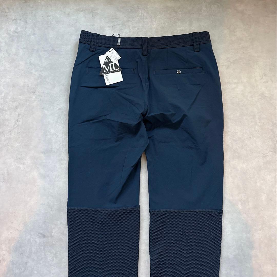 新品 ★ MARK&LONA パンツ ジャージー ネイビー マーク&ロナ 正規品