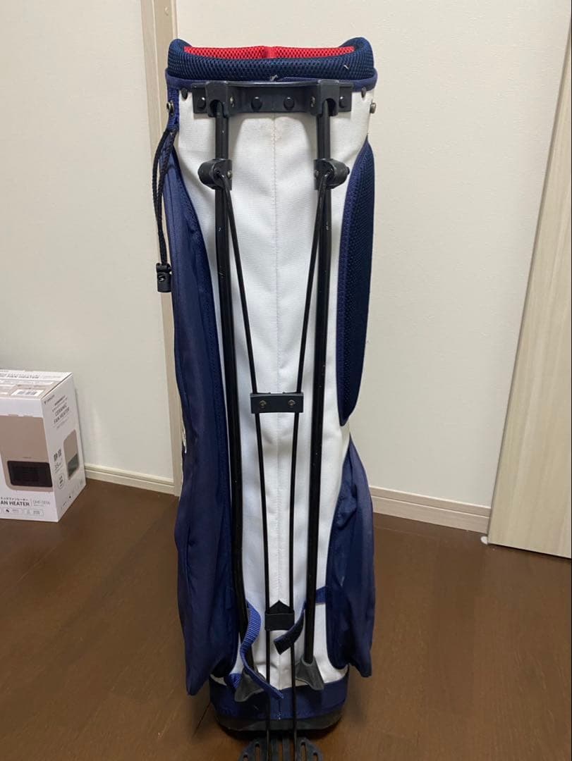 BEAMS GOLF スタンド付きキャディバッグ ネイビー