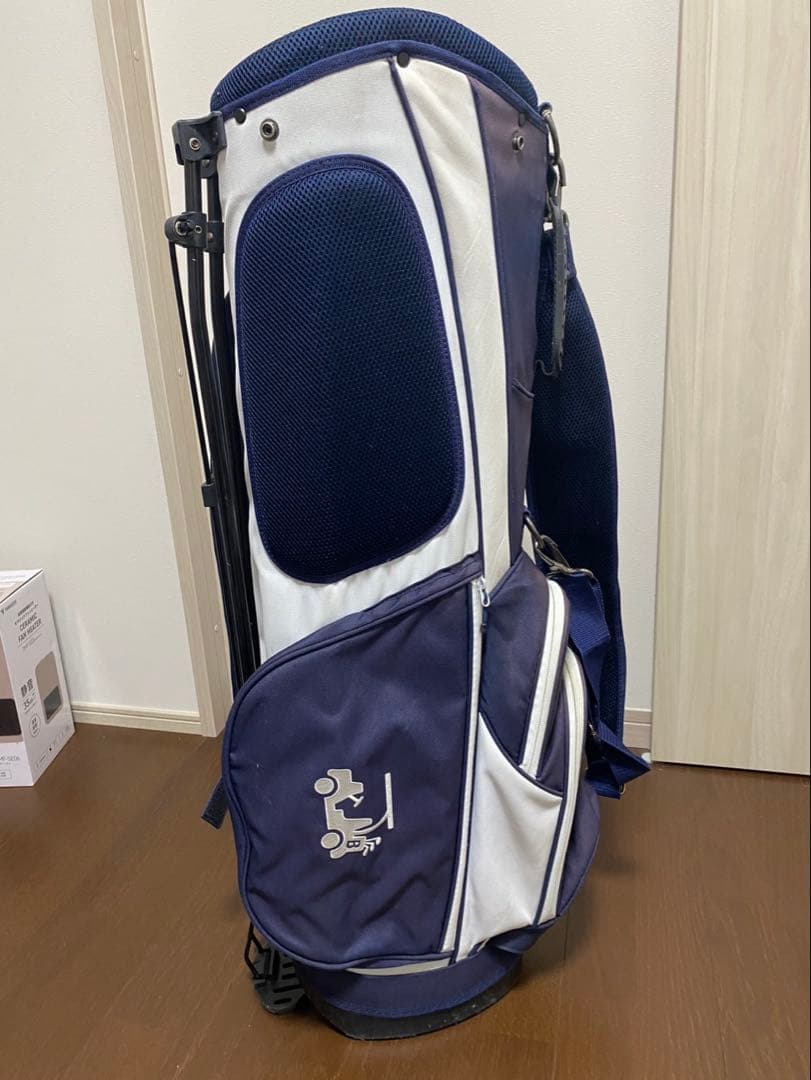 BEAMS GOLF スタンド付きキャディバッグ ネイビー