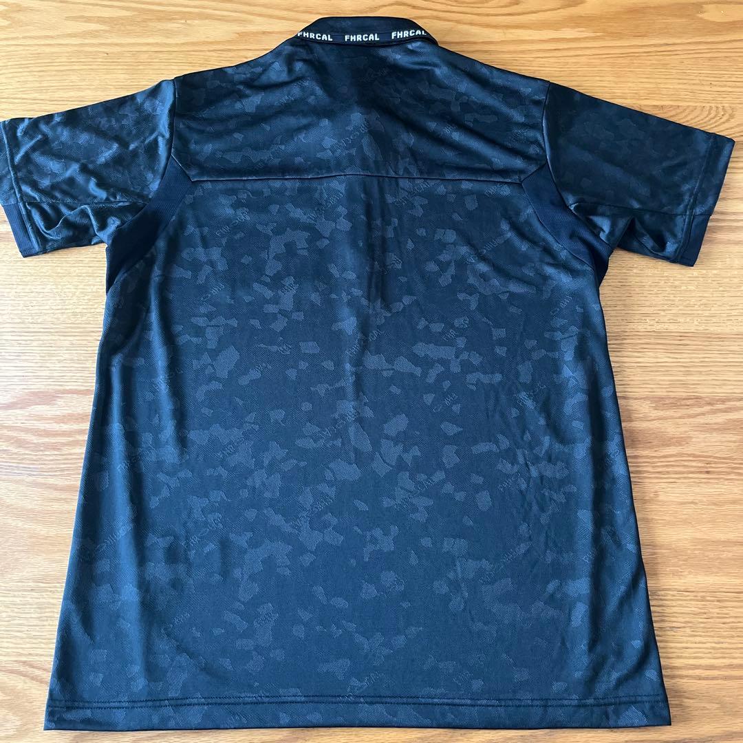 【美品】 オークリー メンズ ゴルフ シャツ ブラック カモフラージュ