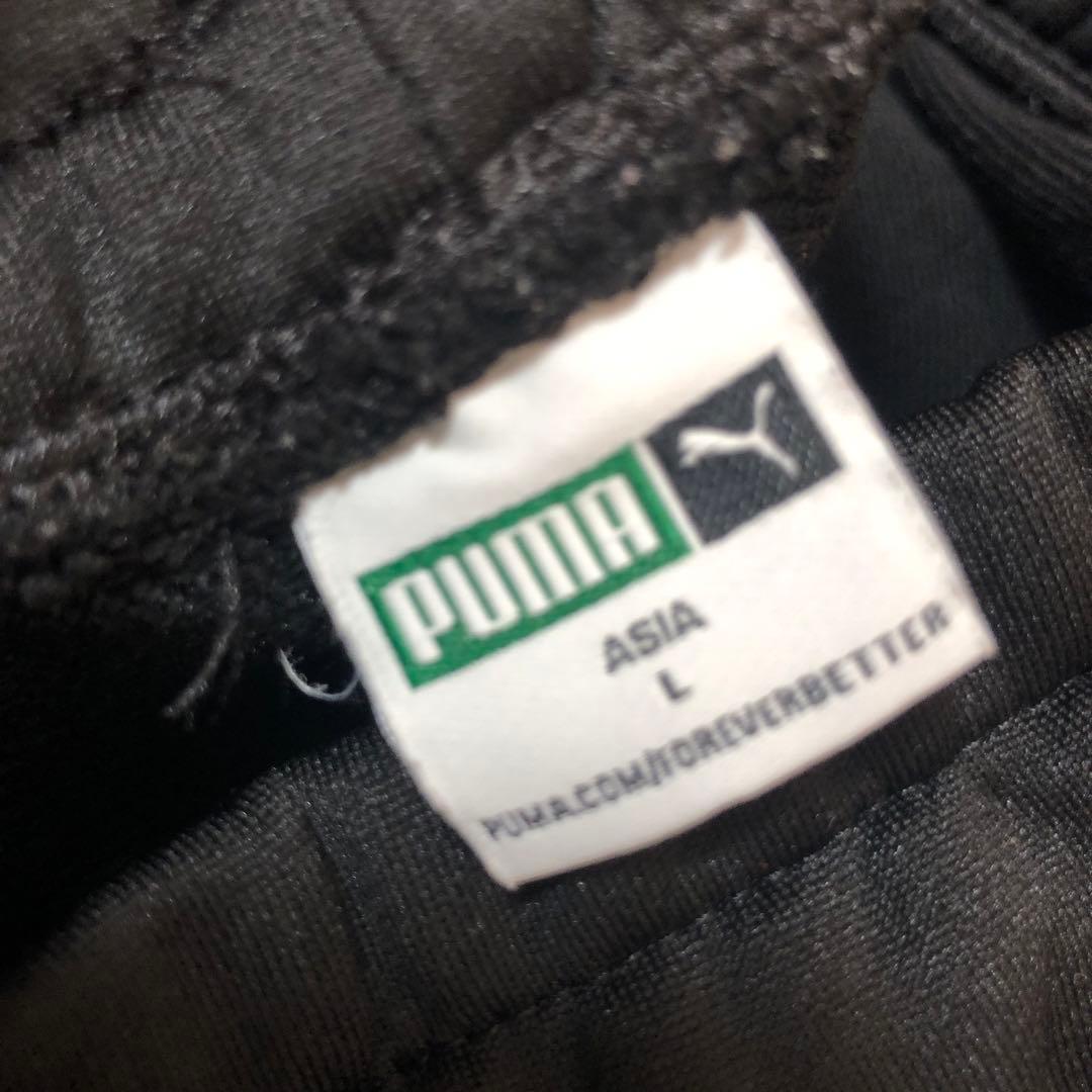 PUMA 刺繍ロゴ　ブラック ジャージ上下セット Lサイズ