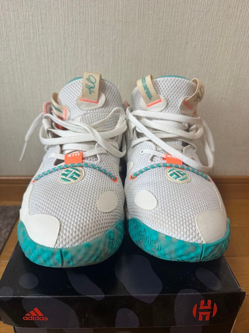 adidas Harden Vol. 6 ホワイト/アクア