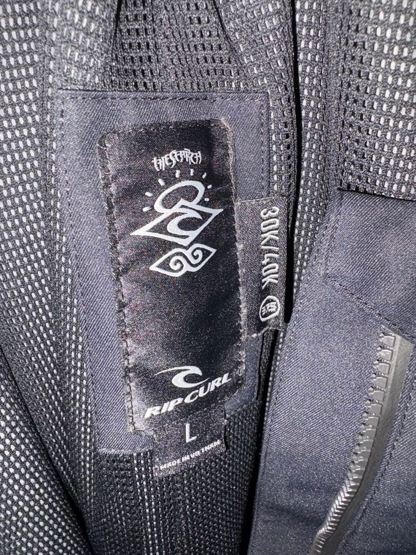 RIP CURL スノーボードウェア Lサイズ ブラック ビブパンツ