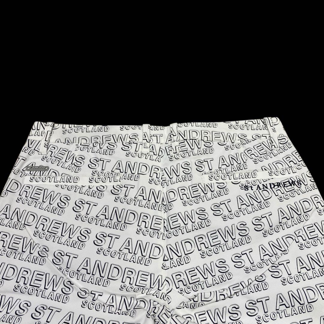 【未使用】定価2.3万円St ANDREWS デジタルロゴプリント ロングパンツ