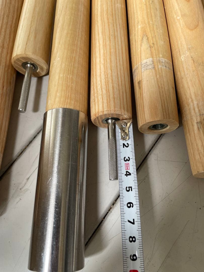 FIELDOOR ウッドポール　160-240cm 6セット