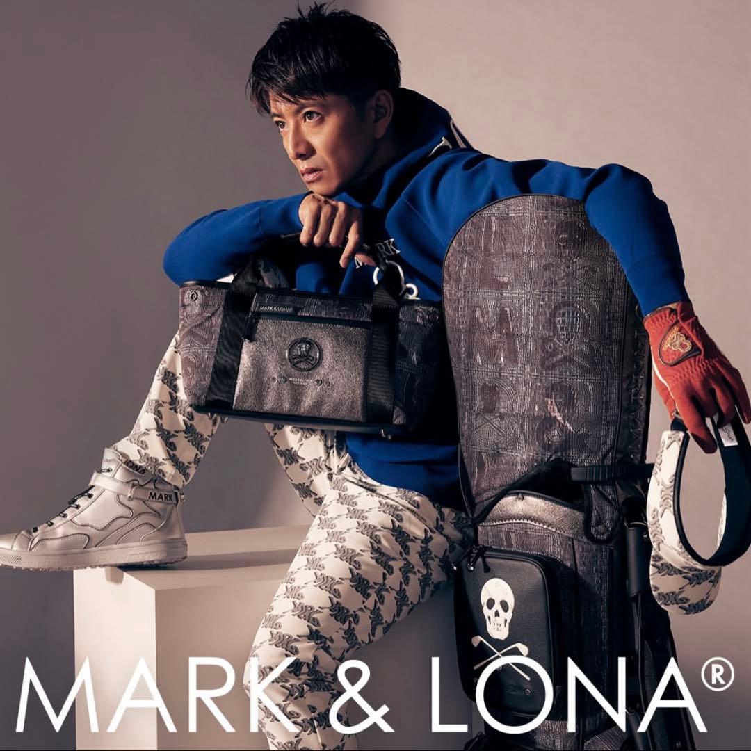 美品 ★ MARK&LONA スウェット パーカー マーク&ロナ 青 正規品