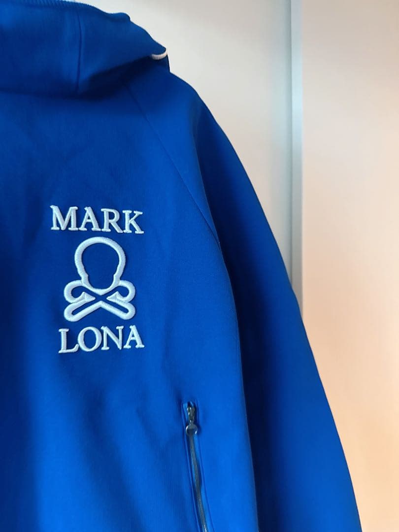 美品 ★ MARK&LONA スウェット パーカー マーク&ロナ 青 正規品