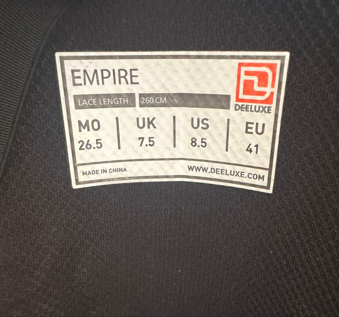 DEELUXE ディーラックス　スノーボードブーツ 黒/赤 メンズ