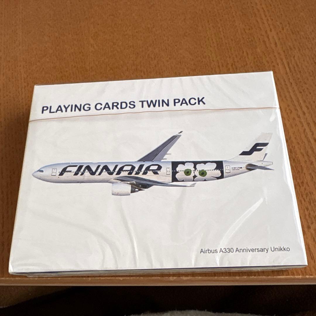 フィンエアー　機内販売2点セット モデルプレーン　プレイングカード