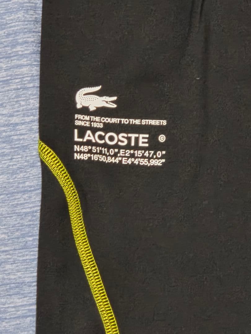 LACOSTE ブラックレギンス