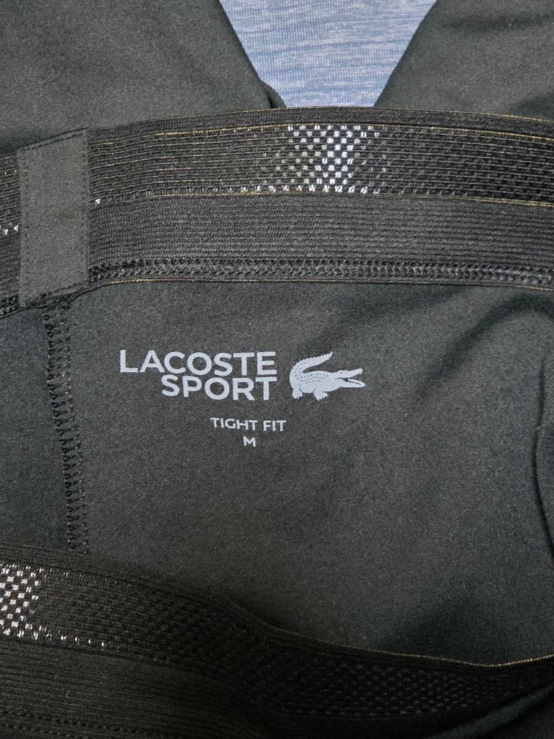 LACOSTE ブラックレギンス