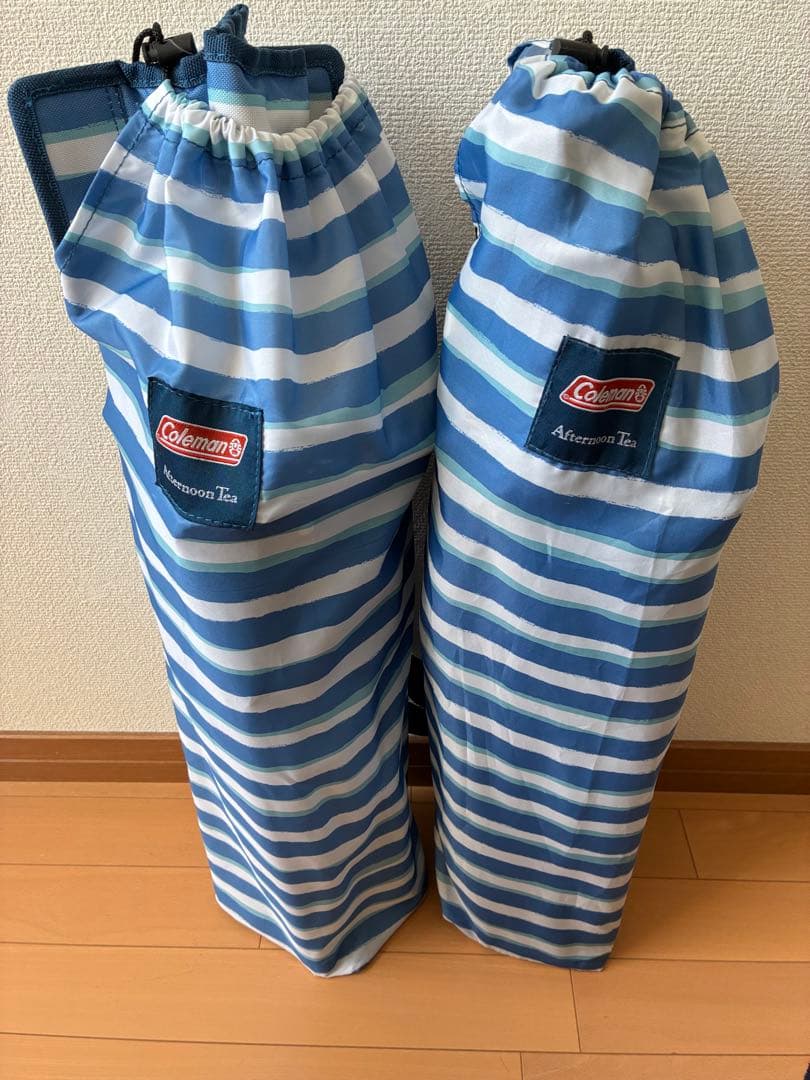 コールマン&アフタヌーンティー　アウトドアチェア ストライプ　2脚セット