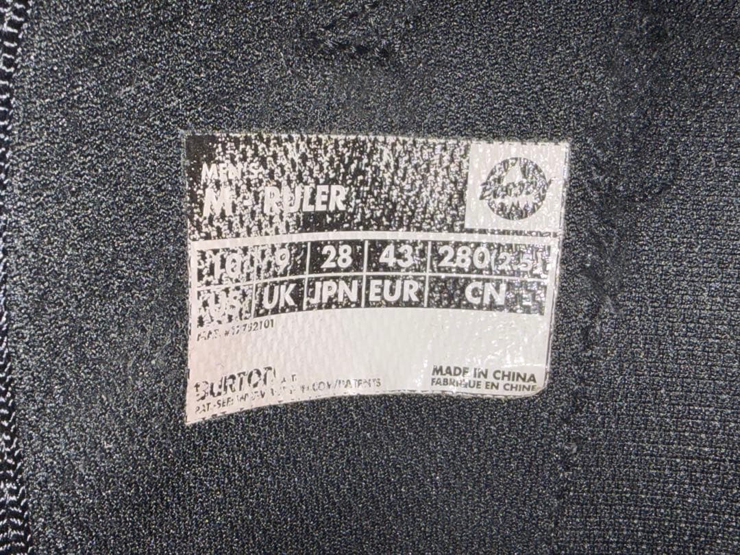 BURTON RULER IMPRINT3 スノーボードブーツ ブラック