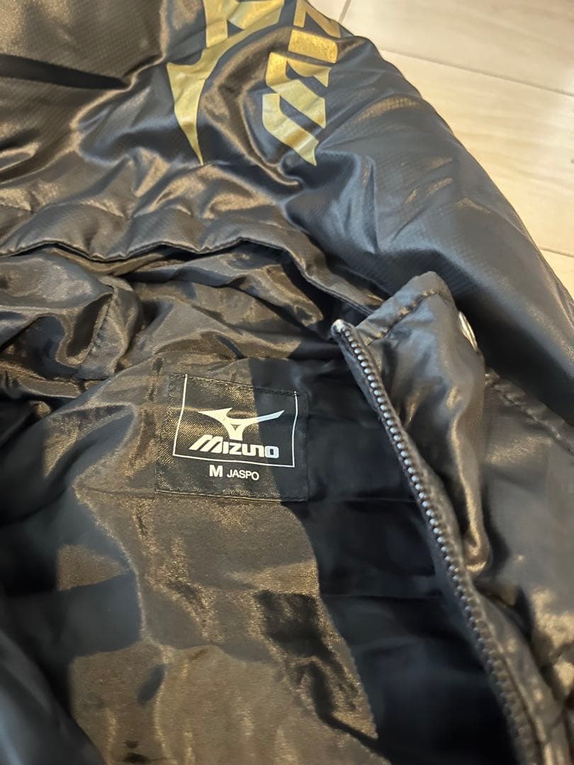 MIZUNO ダウン　ベンチコート　フェザー　Mサイズ　ブラック