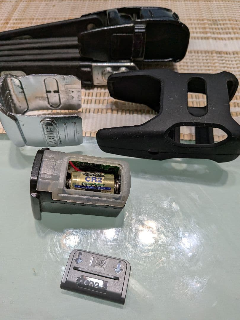ABUS アラームモデル 折りたたみロック 鍵2本付き