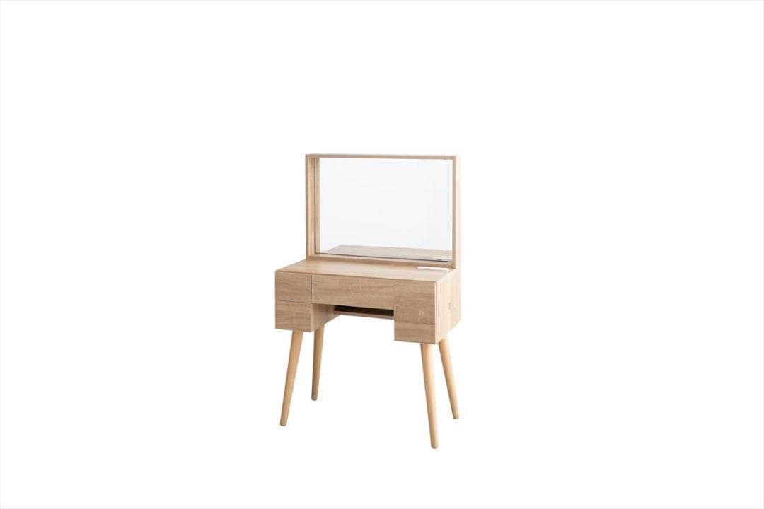 【送料無料】Emu ミラー&収納付きドレッサーデスク【幅71cm】